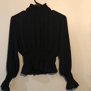 Shine Star size small black blouse